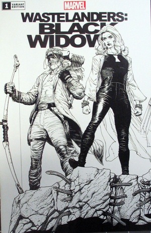 [Wastelanders No. 5: Black Widow (variant connecting B&W cover - Steve McNiven)]