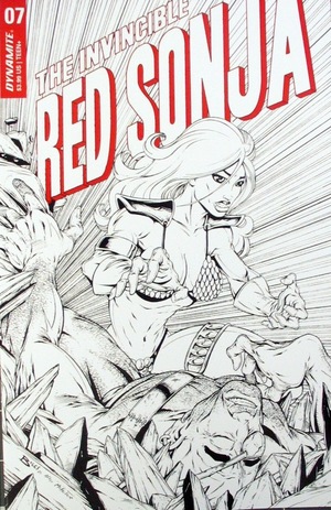 [Invincible Red Sonja #7 (Cover Q - Jamie Biggs McFarlane Homage B&W Incentive)]