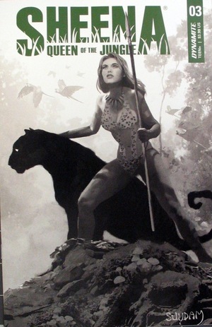 [Sheena - Queen of the Jungle (series 4) #3 (Cover I - Arthur Suydam B&W Incentive)]