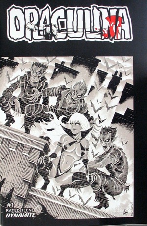 [Draculina #1 (Cover V - Ken Haeser TMNT Homage B&W Incentive)]