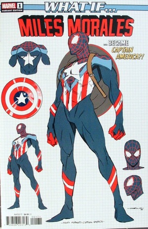 [What If...? - Miles Morales No. 1: What if Miles Morales became Captain America? (variant design cover - Iban Coello)]