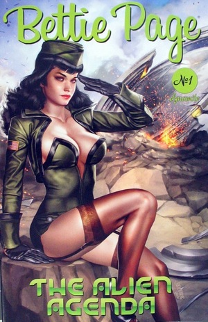 [Bettie Page - The Alien Agenda #1 (Cover B - Josh Burns)]