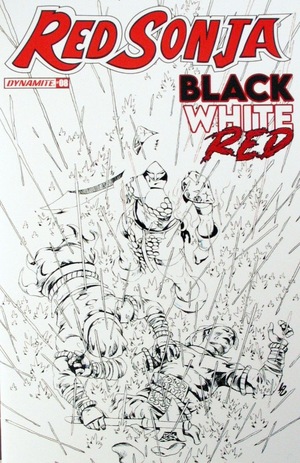 [Red Sonja: Black White Red #8 (Cover F - Jonathan Lau B&W Incentive)]