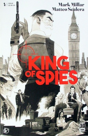 [King of Spies #4 (Cover B - Matteo Scalera B&W)]