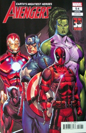 [Avengers (series 7) No. 54 (variant 30 Years of Deadpool cover - Rob Liefeld)]