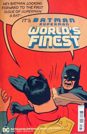 [Batman / Superman: World's Finest 1 (variant cardstock Batman Slapping Superman cover - Chip Zdarsky)]