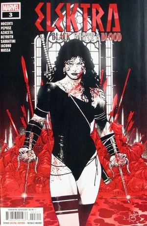 [Elektra: Black, White & Blood No. 3 (standard cover - Paulo Siquiera)]