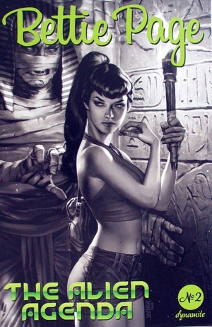 [Bettie Page - The Alien Agenda #2 (Cover P - Josh Burns B&W Incentive)]