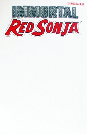 [Immortal Red Sonja #1 (Cover F - Blank Authentix)]
