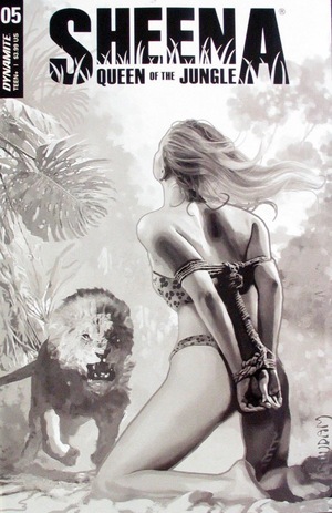 [Sheena - Queen of the Jungle (series 4) #5 (Cover I - Arthur Suydam B&W Incentive)]