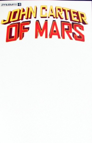 [John Carter of Mars #1 (Cover F - Blank Authentix)]