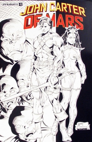 [John Carter of Mars #1 (Cover T - Marat Mychaels Liefeld Homage B&W Incentive)]