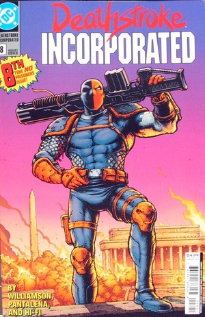 [Deathstroke Inc. 8 (1st printing, variant cardstock cover - Chris Burnham)]