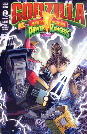 [Godzilla Vs. The Mighty Morphin Power Rangers #2 (Cover B - Netho Diaz)]