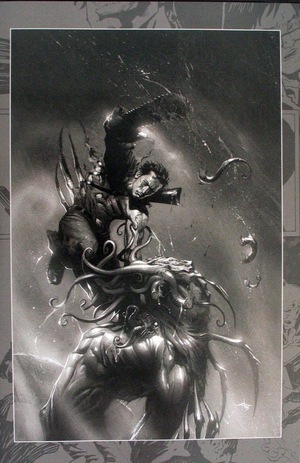 [Army of Darkness (series 2) #1 vs. Reanimator: Introductory Priced Edition (Cover D - B&W Full Art Incentive)]