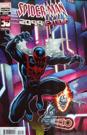 [Spider-Man 2099 - Exodus: Alpha No. 1 (variant connecting cover - Ron Lim)]