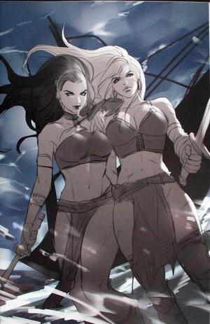 [Belit & Valeria - Swords vs Sorcery #1 (FOC Cover - Leirix Full Art B&W Incentive)]