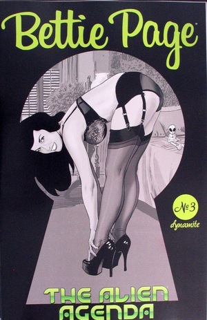 [Bettie Page - The Alien Agenda #3 (Cover F - Jimmy Broxton B&W Incentive)]