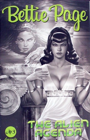 [Bettie Page - The Alien Agenda #3 (Cover Q - Josh Burns B&W Incentive)]