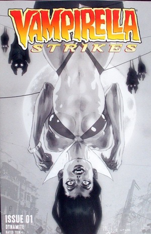 [Vampirella Strikes (series 3) #1 (Cover S - Ben Caldwell B&W Incentive)]
