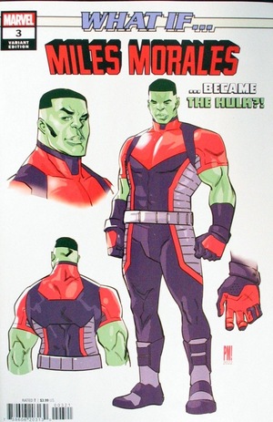 [What If...? - Miles Morales No. 3: What if Miles Morales became the Hulk? (variant design cover - Paco Medina)]