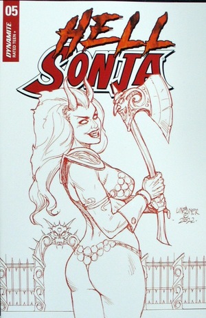 [Hell Sonja #5 (Cover Q - Joseph Michael Linsner Red Tinted Sketch Incentive)]