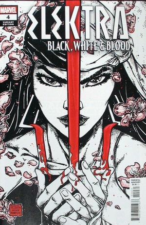 [Elektra: Black, White & Blood No. 4 (variant cover - Kevin Eastman & Freddie E. Williams II)]