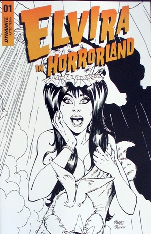 [Elvira in Horrorland #1 (Cover G - John Royle B&W Incentive)]
