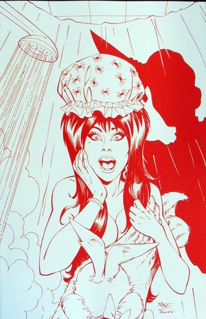 [Elvira in Horrorland #1 (Cover Q - John Royle Full Art Fiery Red Incentive)]