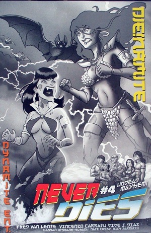 [Die!Namite Never Dies! #4 (Cover Q - Tony Fleecs B&W Incentive)]