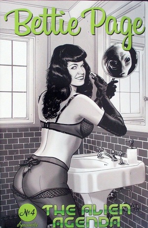 [Bettie Page - The Alien Agenda #4 (Cover F - Jimmy Broxton B&W Incentive)]