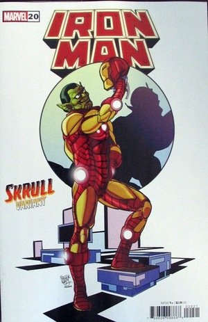 [Iron Man (series 6) No. 20 (variant Skrull cover - Pasqual Ferry)]