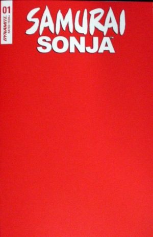 [Samurai Sonja #1 (Cover Y - Red Blank Authentix)]