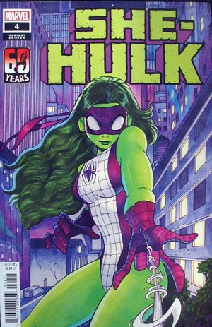 [She-Hulk (series 5) No. 4 (variant 60 Years of Spider-Man cover - Chrissie Zullo)]