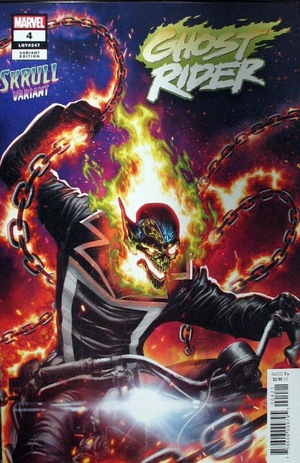 [Ghost Rider (series 10) No. 4 (1st printing, variant Skrull cover - David Baldeon)]