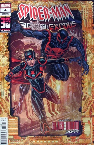 [Spider-Man 2099 - Exodus No. 4 (variant 2099 frame cover - Ken Lashley)]