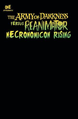 [Army of Darkness vs. Reanimator: Necronomicon Rising #1 (Cover Q - Black Blank Authentix)]