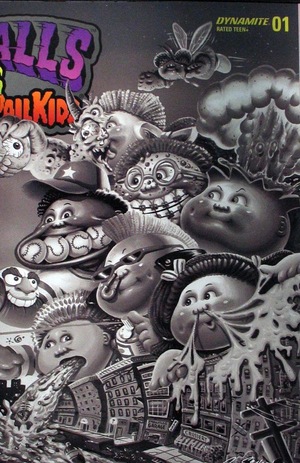 [Madballs Vs Garbage Pail Kids #1 (Cover N - Joe Simko Wraparound B&W  Incentive)]