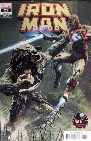 [Iron Man (series 6) No. 22 (variant Marvel Vs. Predator cover - Bjorn Barends)]