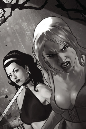 [Belit & Valeria - Swords vs Sorcery #4 (Cover G - Francesco Tomaselli B&W Full Art Incentive)]