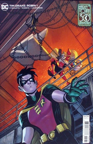 [Tim Drake: Robin 1 (variant cardstock Harley Quinn 30th Anniversary cover - David Baldeon)]