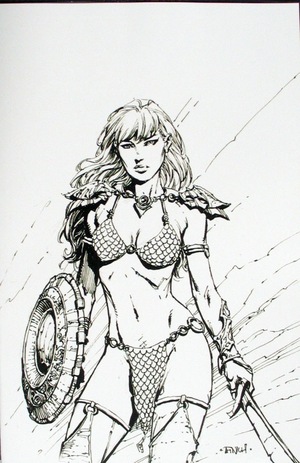 [Unbreakable Red Sonja #1 (Cover L - David Finch B&W Full Art Incentive)]