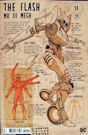 [DC: Mech 4 (variant cardstock blueprint cover - Dan Mora)]