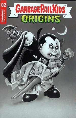 [Garbage Pail Kids - Origins #2 (Cover N - John Pound Trading Card B&W Incentive)]