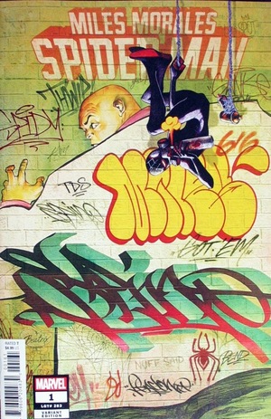 [Miles Morales: Spider-Man (series 2) No. 1 (1st printing, variant graffiti cover - Mike Del Mundo)]