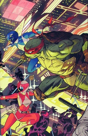 [Mighty Morphin Power Rangers / Teenage Mutant Ninja Turtles II #1 (1st printing, Cover E - Dan Mora Double Gatefold Wraparound)]