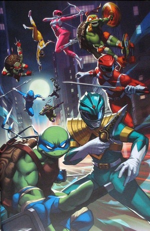[Mighty Morphin Power Rangers / Teenage Mutant Ninja Turtles II #1 (1st printing, Cover Q - Ejikure Full Art Incentive)]