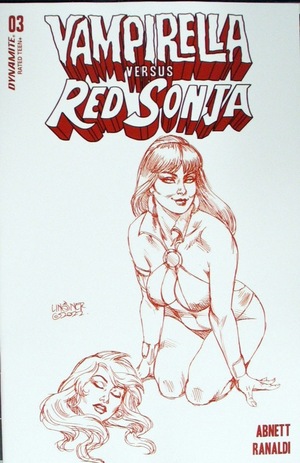 [Vampirella Versus Red Sonja #3 (Cover T - Joseph Michael Linsner Fiery Red Sketch Incentive)]