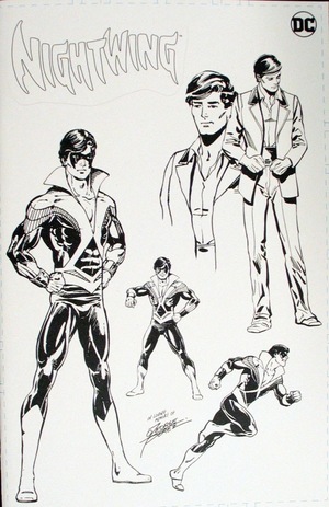 [Nightwing (series 4) 100 (1st printing, Cover H - George Perez Character Design B&W)]