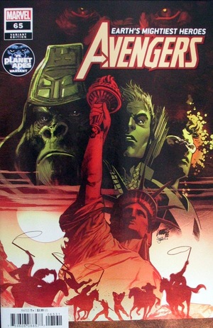 [Avengers (series 7) No. 65 (Cover C - Pepe Larraz Marvel Vs. Planet of the Apes Variant)]